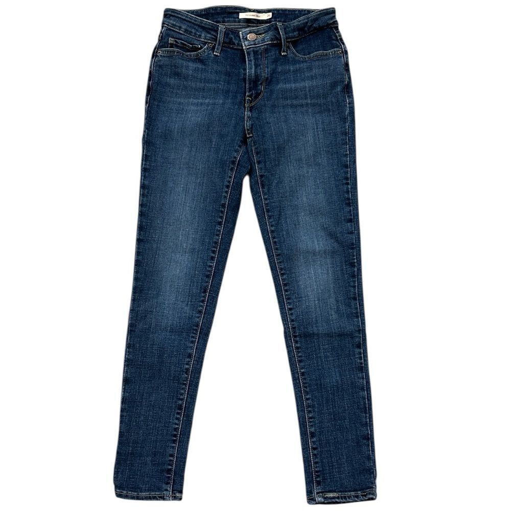 Levi's Blue Denim 711 Skinny Ankle Jeans